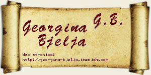 Georgina Bjelja vizit kartica